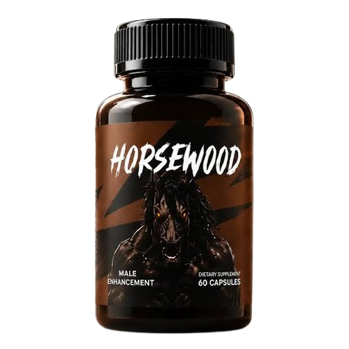 Single bottle of Horsewood daily supplement with 60 capsules for male vitality and physical stamina support